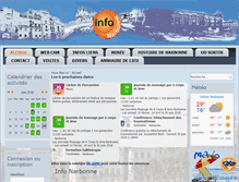 Tablet Screenshot of info-narbonne.com